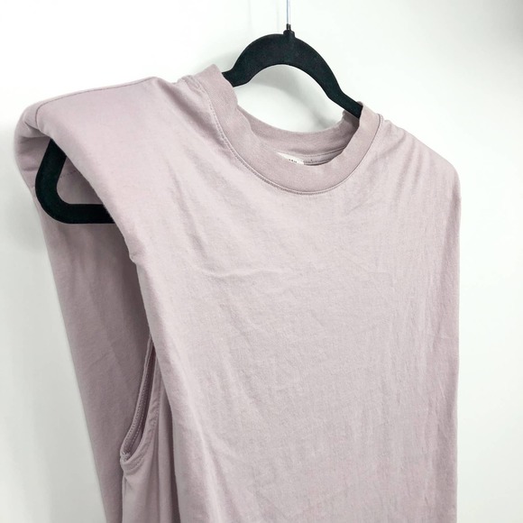 Babaton Aritzia Lilac Fog Shoulder Pad Pull-Over Lightweight Tank Top Small - Picture 4 of 7